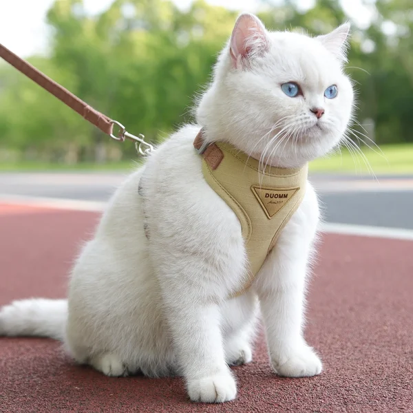 Durable and Breathable Cat Harness and Leash Set Durable and Breathable Cat Harness and Leash Set